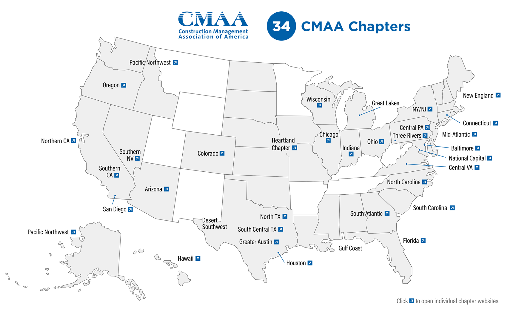 CMAA Chapters Map 34