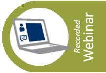 recroded webinar